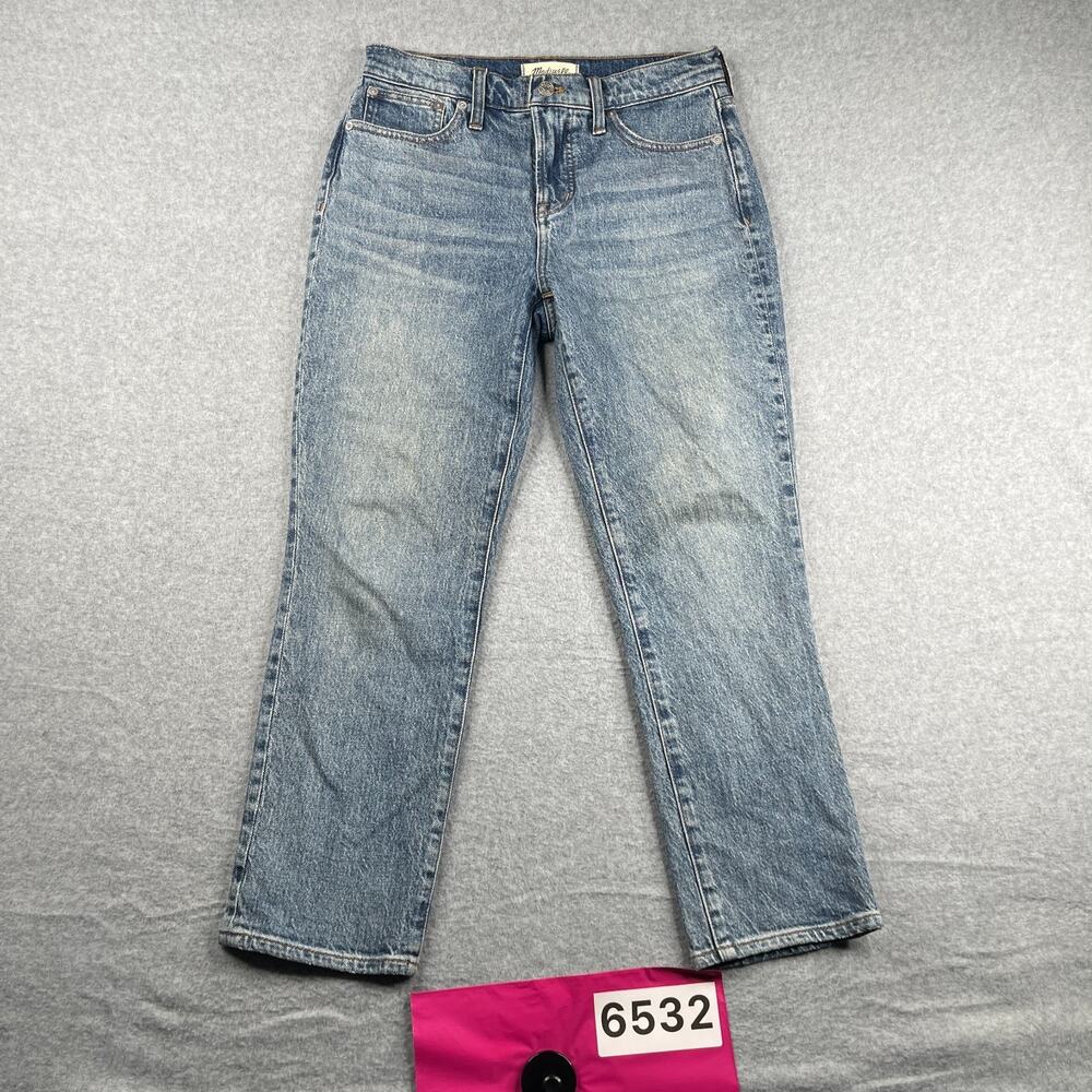 Madewell The Perfect Vintage Jean Womens 26P Light Wash Distressed Petite